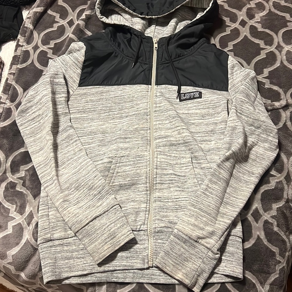 Grey Zip-up Sweater
